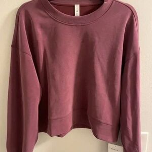 Lululemon Perfectly Oversized Softstreme Crew “Red Merlot” NWT